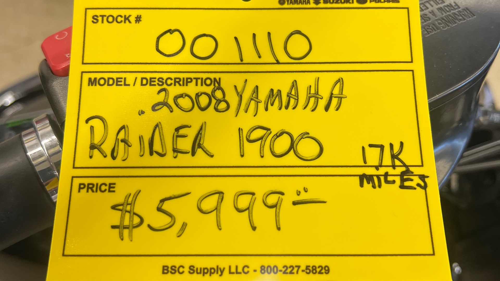 2008 Yamaha RAIDER 1900 - Photo 4