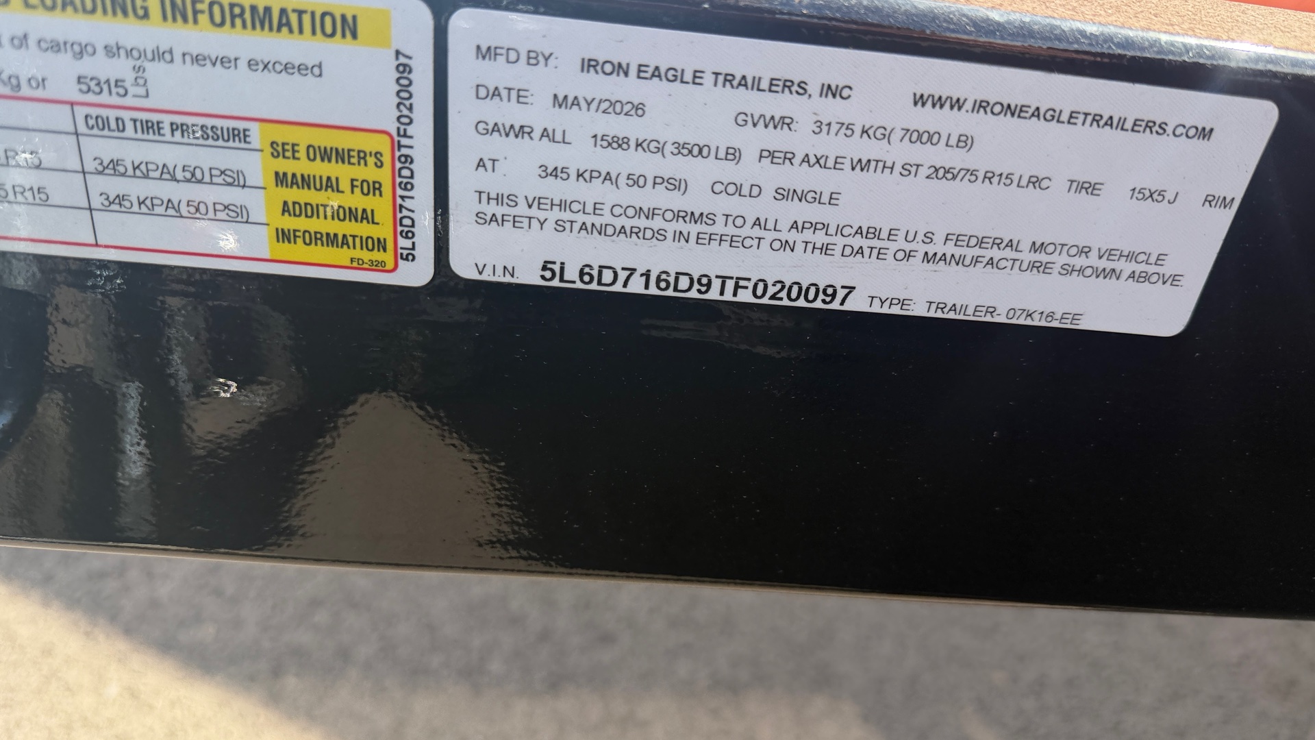 2026 7×16 Tilt Trailer photo 3
